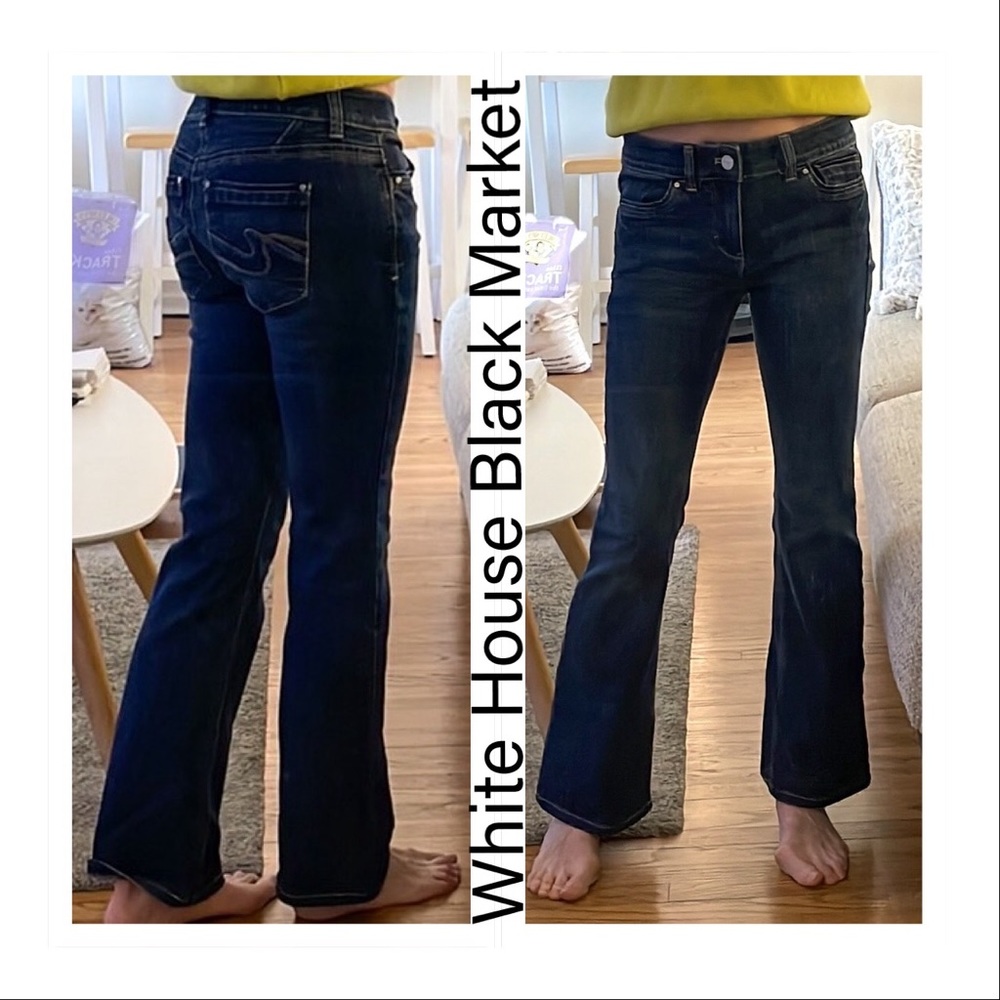💕White House Black Market Low Rise Flare Leg Jeans💕
